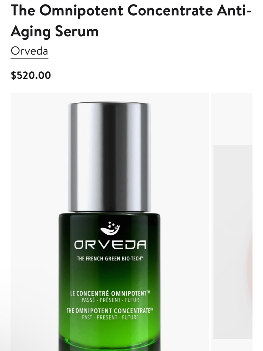 Orveda The Omnipotent Concentrate Anti-Aging Serum — 5ml